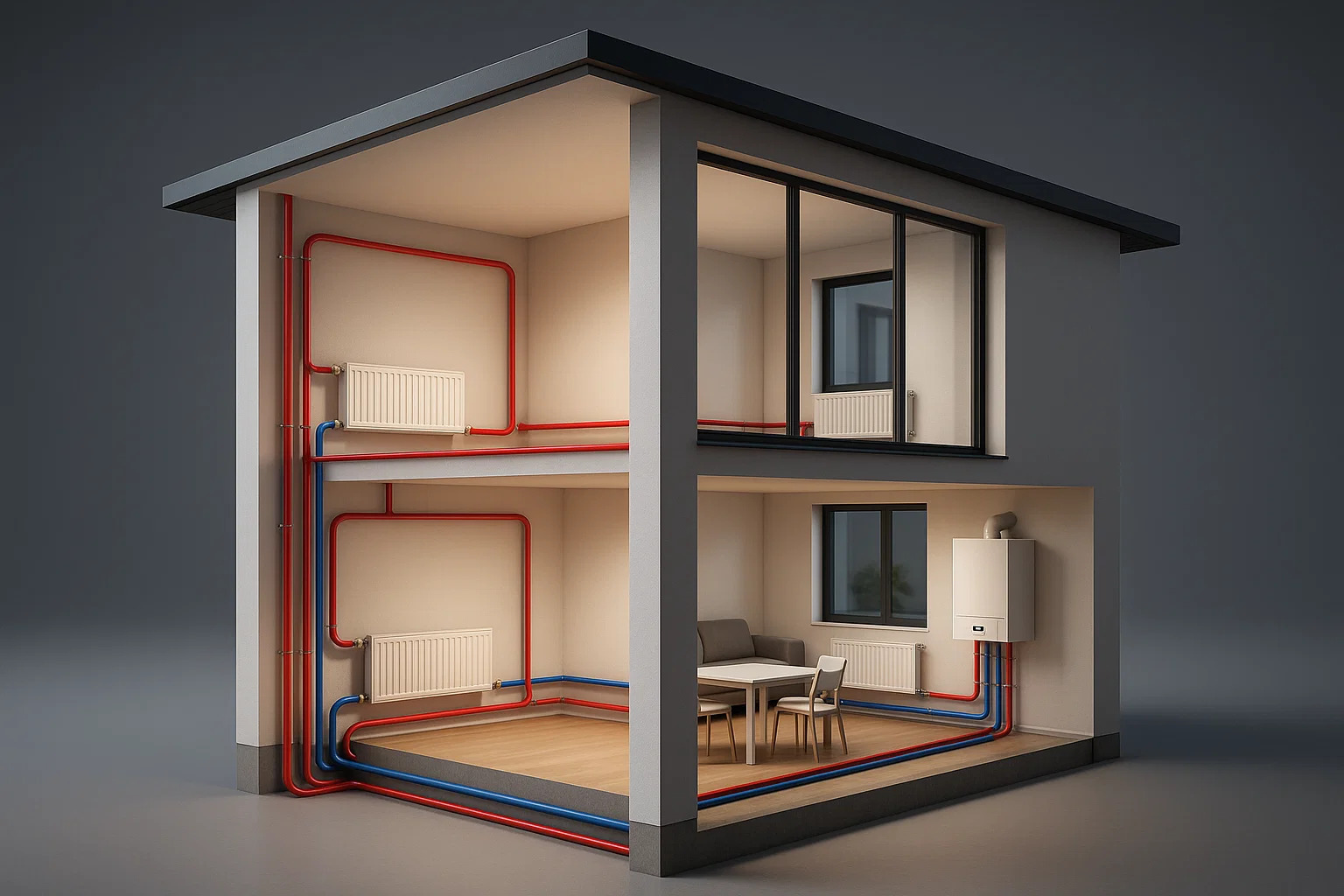 Водяные теплые полы в частном доме